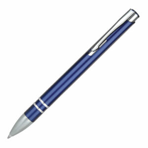 Freeway promotional pens in blue on a white background
