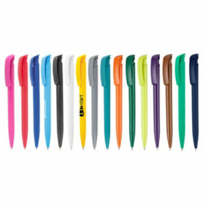 Koda colour promotional pens in a full range of colours on a white background