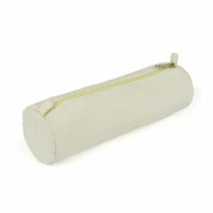 Cotton promotional pencil cases on a white background