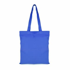 Hesketh 7oz coloured promotional cotton bags in blue on a white background