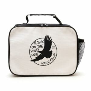 Orca rPET promotional cooler bags with printed logo to front placed on a white background