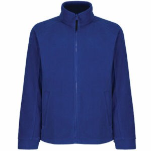 Front view of a Regatta Thor III promotional fleeces in blue on a white background